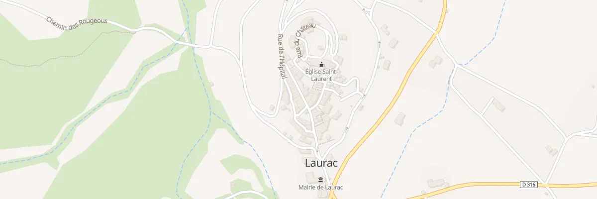 Plan du 71 Le Village à Laurac