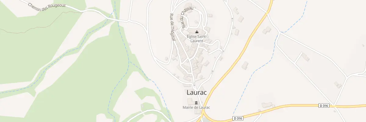 Plan du 5000F Rue de l’Hôpital à Laurac