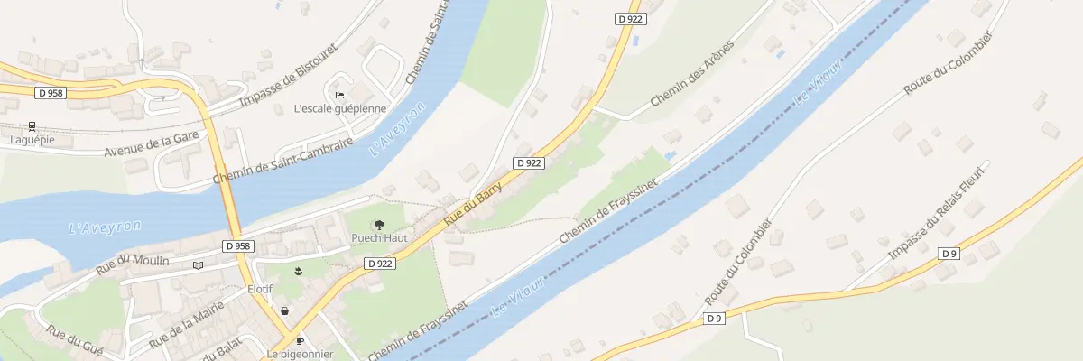 Plan du 48 Rue du Barry à Laguépie