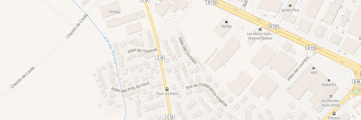 Plan du 500 Rue de la Maison Blanche à Orgeval