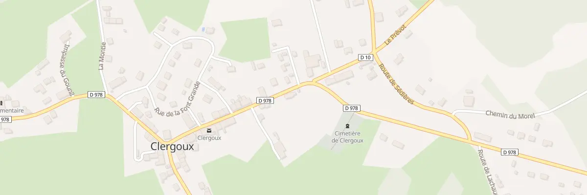 Plan du 32 Rte des Diligences à Clergoux