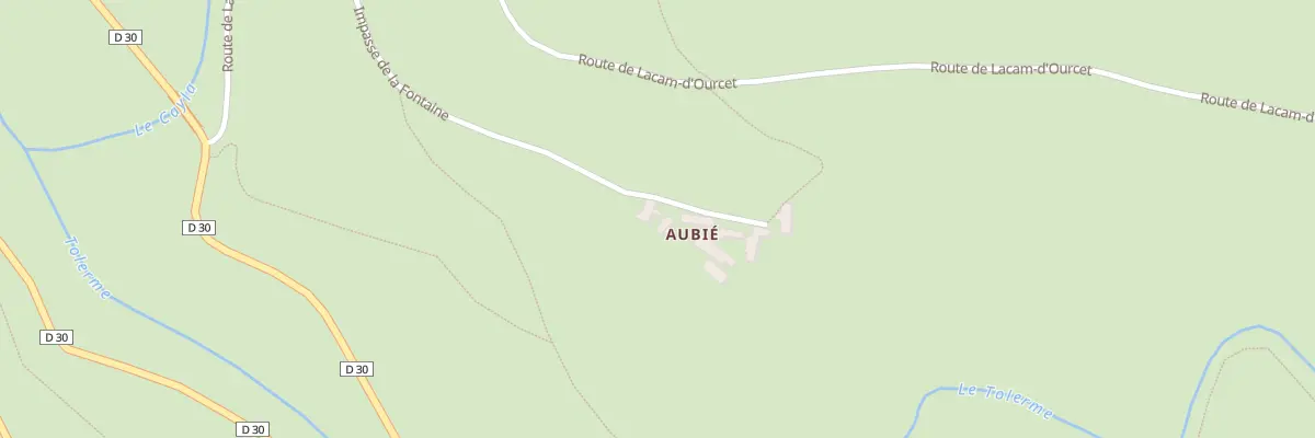 Plan du 5077 Aubies à Latouille-Lentillac