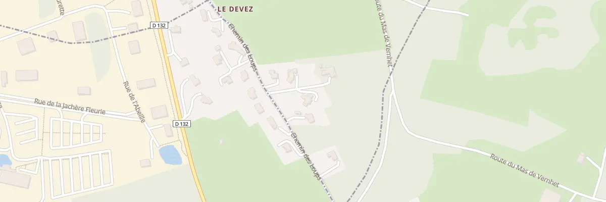 Plan du 5283 Le Devez à Savignac