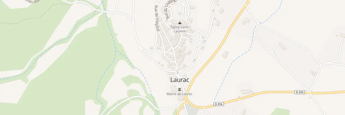 Plan du 91 Rue de l’Hôpital à Laurac