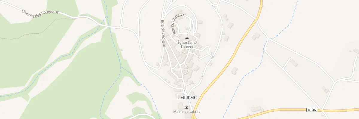 Plan du 33 Le Village à Laurac