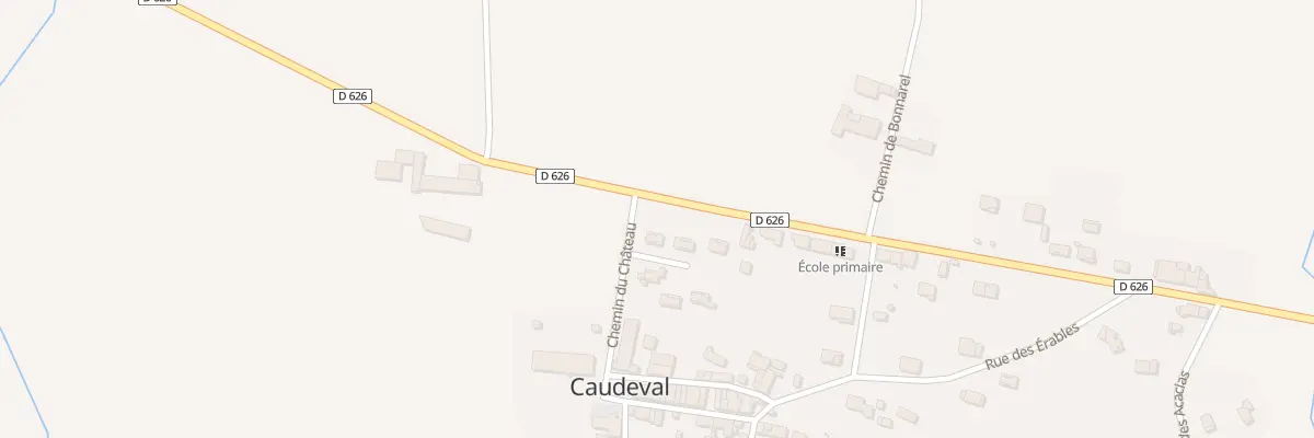 Plan du 1 Che du Château à Val de Lambronne
