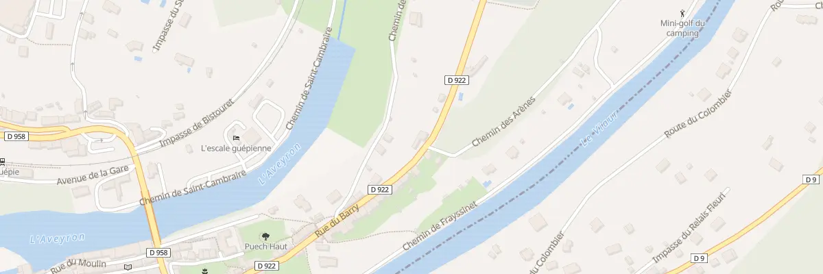 Plan du 47 Rue du Barry à Laguépie