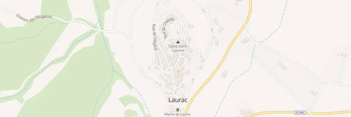 Plan du 30 Le Village à Laurac