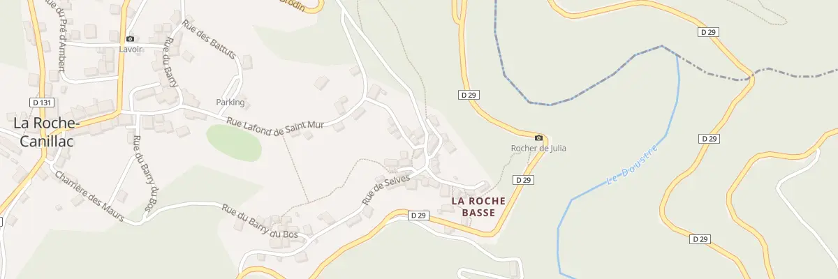 Plan du 12 Rue Lafond de St Mur à La Roche-Canillac