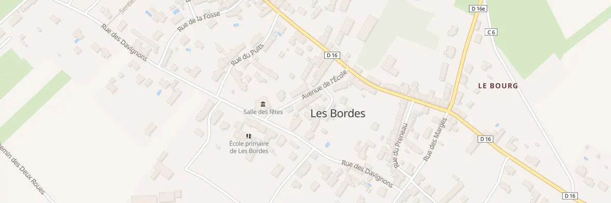 Plan du 1 Av de l’Ecole aux Bordes