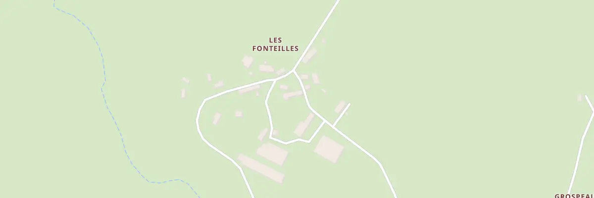 Plan du 14 Les Fonteilles à Nouziers