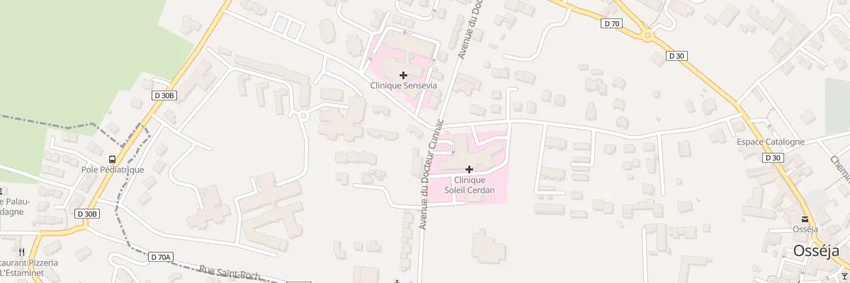 Plan de la Rue des Jardins à Osséja