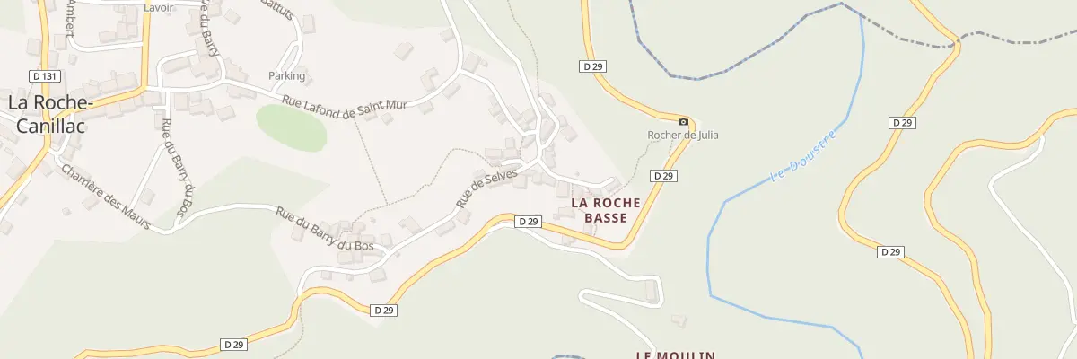 Plan du 10 Pl Lafond de Saint Mur à La Roche-Canillac