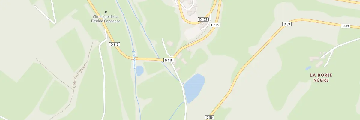 Plan du 5129 La Bastide Capdenac à La Rouquette