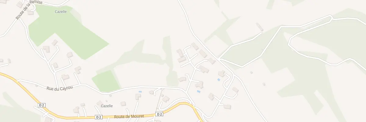 Plan du 6570F La Beaume à Lissac-et-Mouret