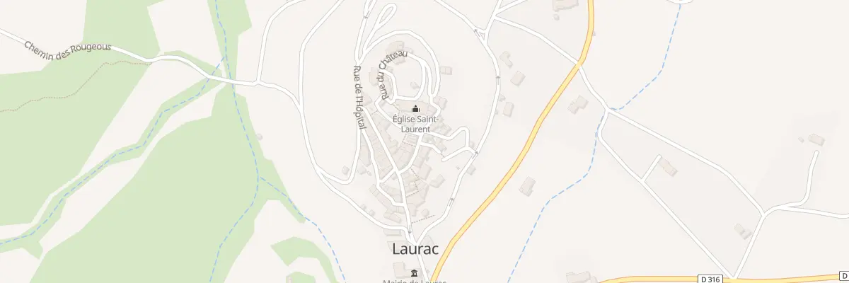 Plan du 13 Le Village à Laurac