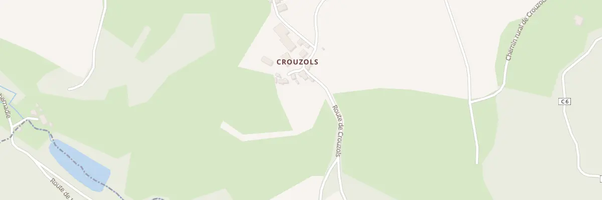 Plan du 5010 Crouzols à Labathude