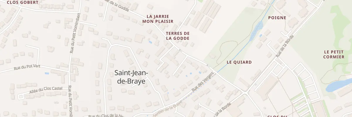 Plan du 4 All de la Poudrerie à Saint-Jean-de-Braye
