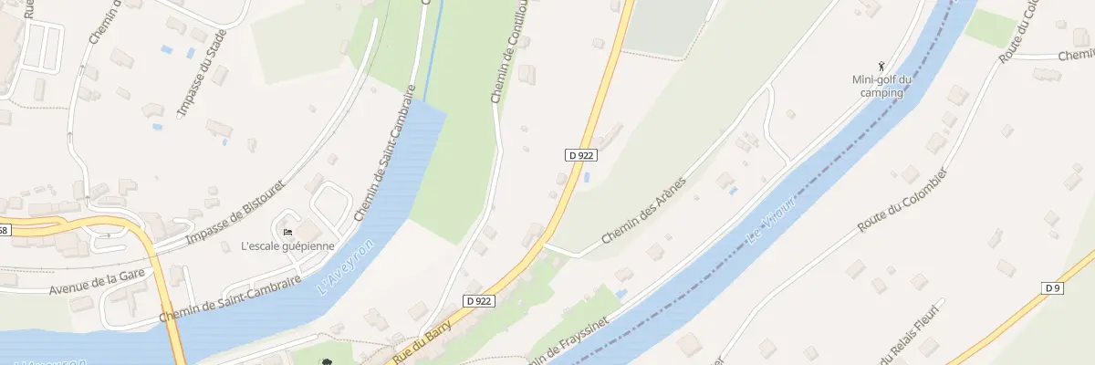 Plan du 1 Rte de Villefranche à Laguépie