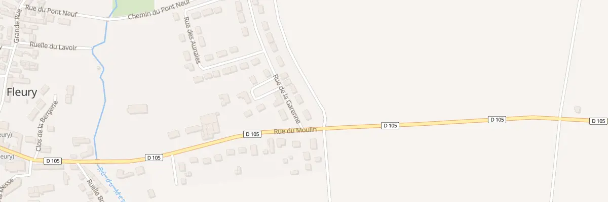 Plan du 45 Rue de la Garenne à Fleury