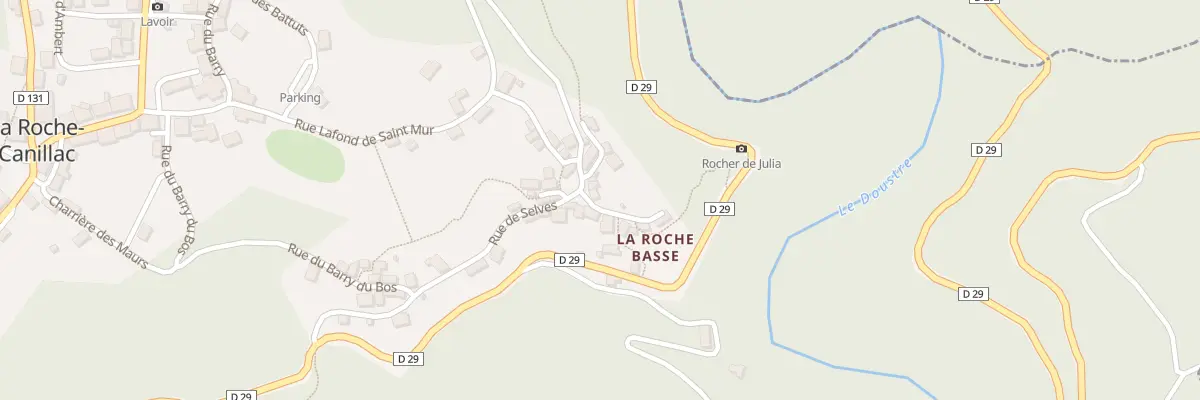 Plan du 9 Pl Lafond de Saint Mur à La Roche-Canillac