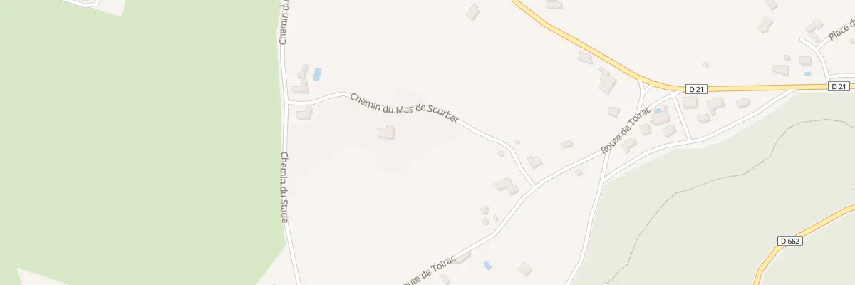 Plan du 145 Che du Mas de Sourbet à Faycelles