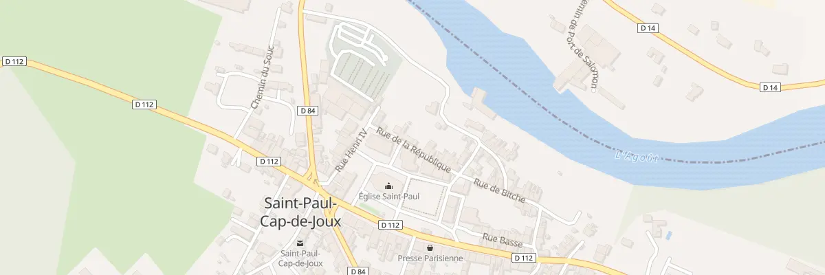 Plan du 7 Rue de la République à Saint-Paul-Cap-de-Joux