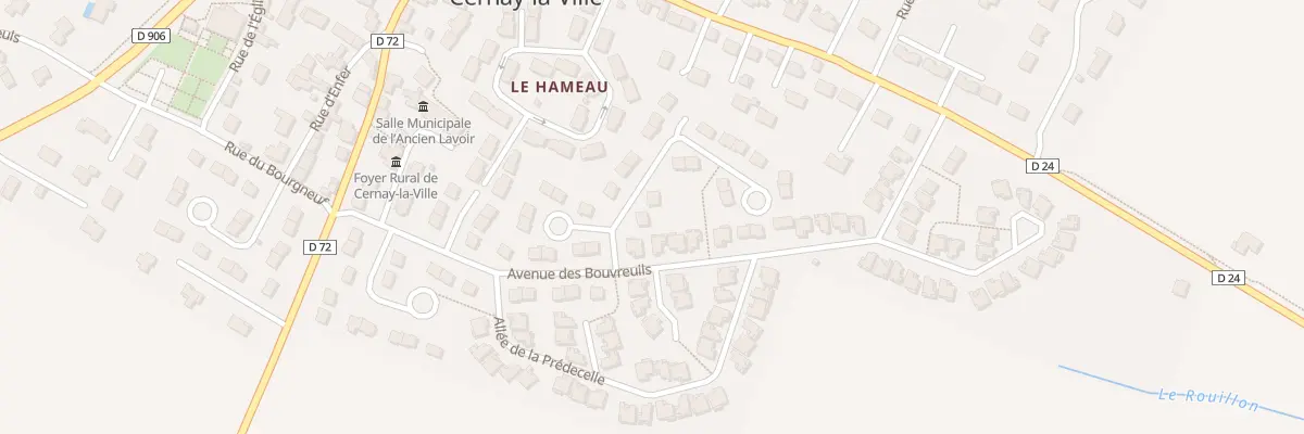 Plan du 2 All des Chardonnerets à Cernay-la-Ville