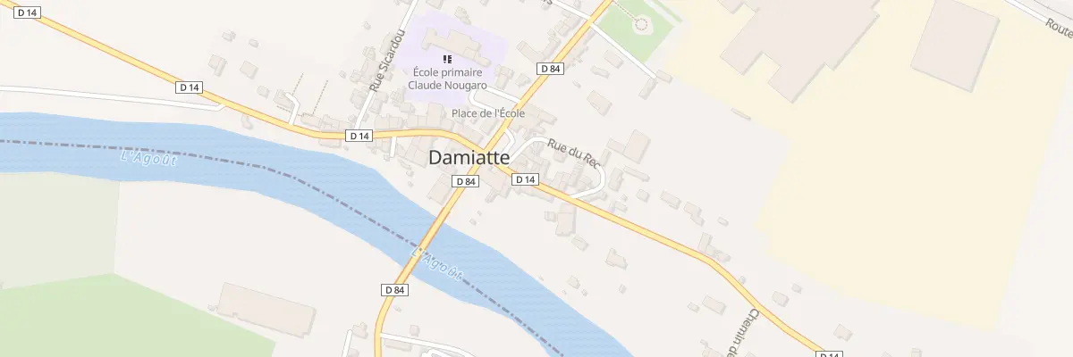 Plan du 5 Av de Serviès à Damiatte