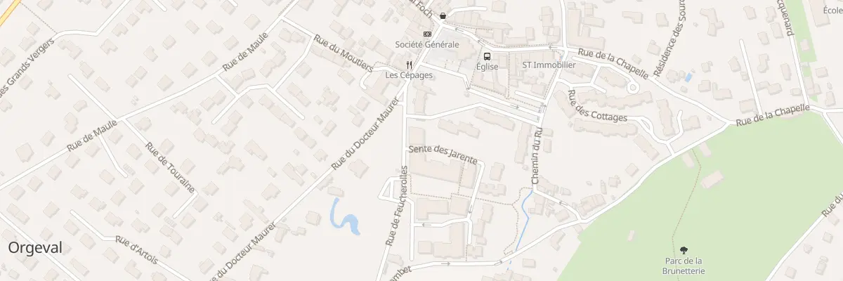 Plan du 39 Rue de Feucherolles à Orgeval