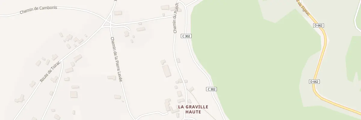 Plan du 619 Che du Puech à Faycelles
