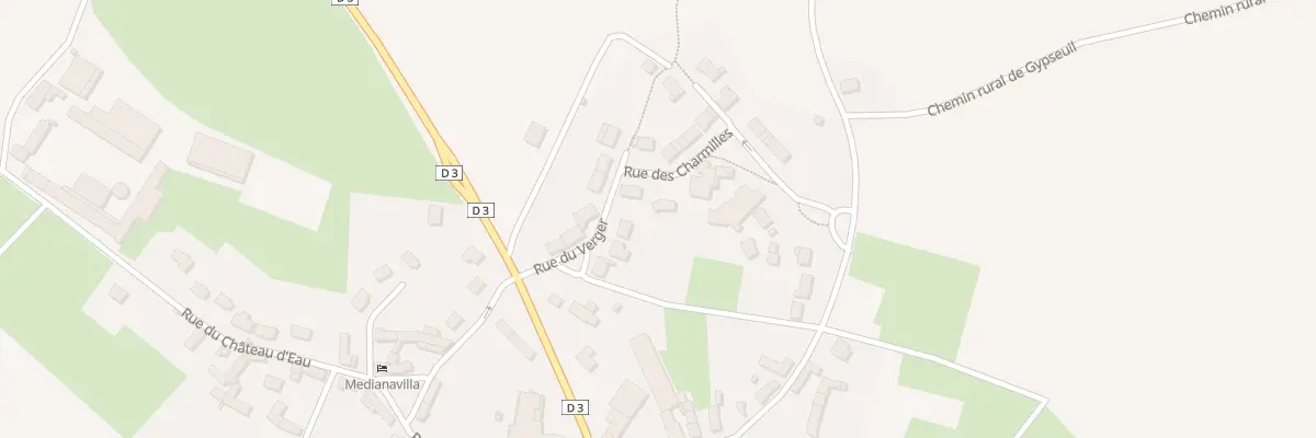 Plan du 1 Rue des Charmilles à Monneville