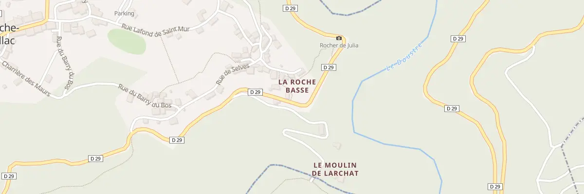 Plan du 6 Rte du Rocher de Julia à La Roche-Canillac