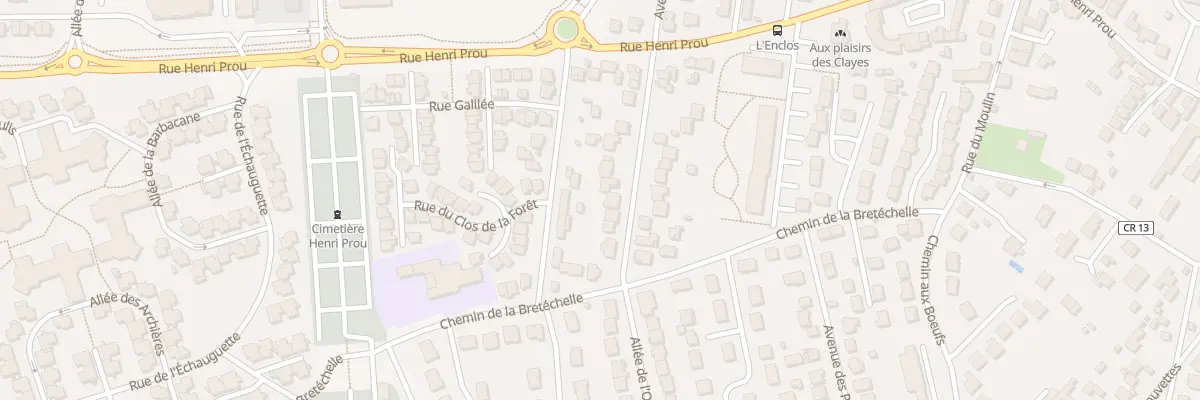 Plan du 9 Rue Pasteur aux Clayes-sous-Bois