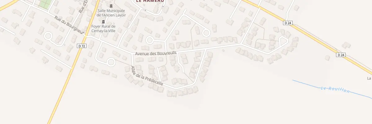 Plan du 3 All des Hirondelles à Cernay-la-Ville
