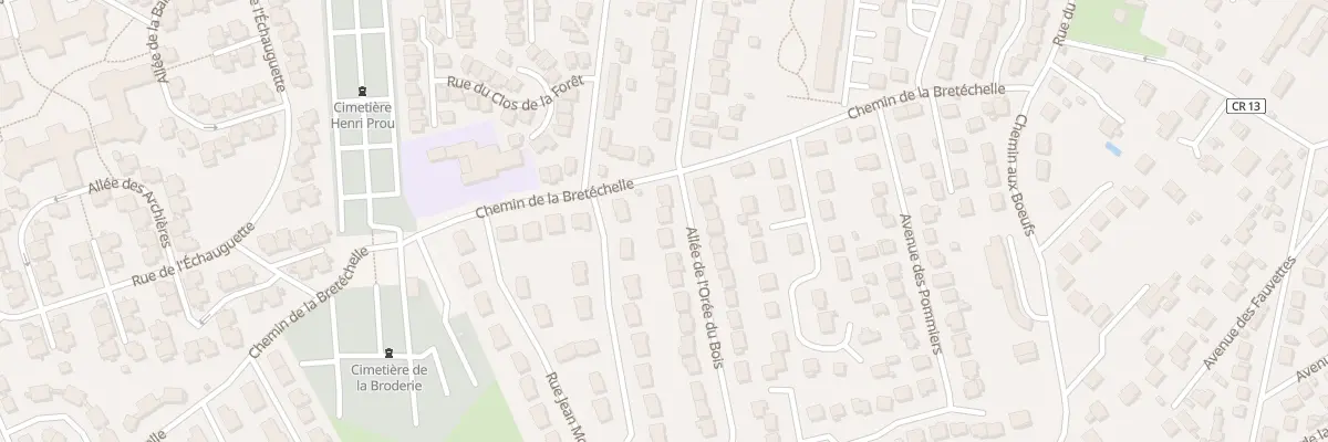 Plan du 2 All de l’Orée du Bois aux Clayes-sous-Bois