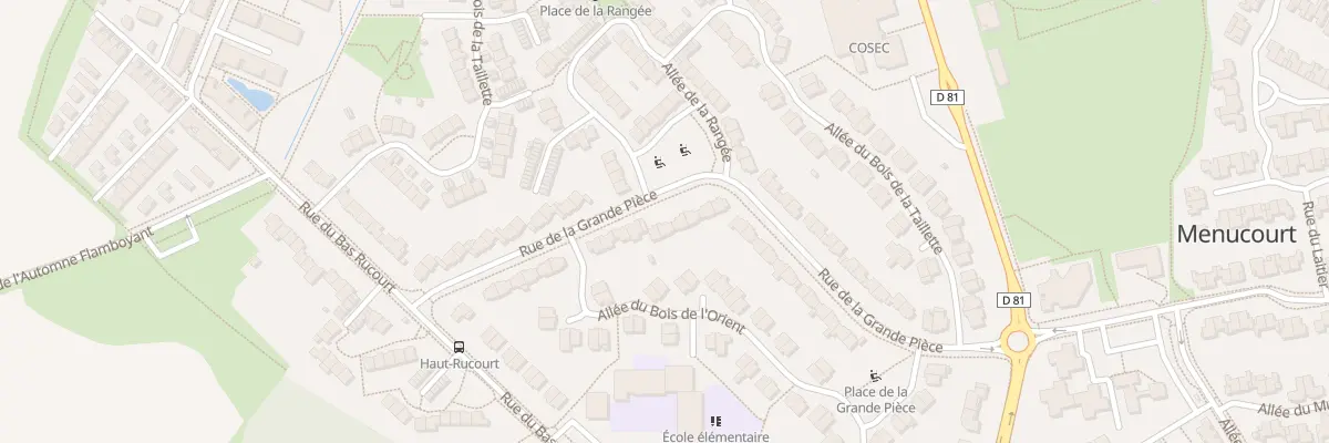 Plan du 33 Rue de la Gde Piece à Menucourt