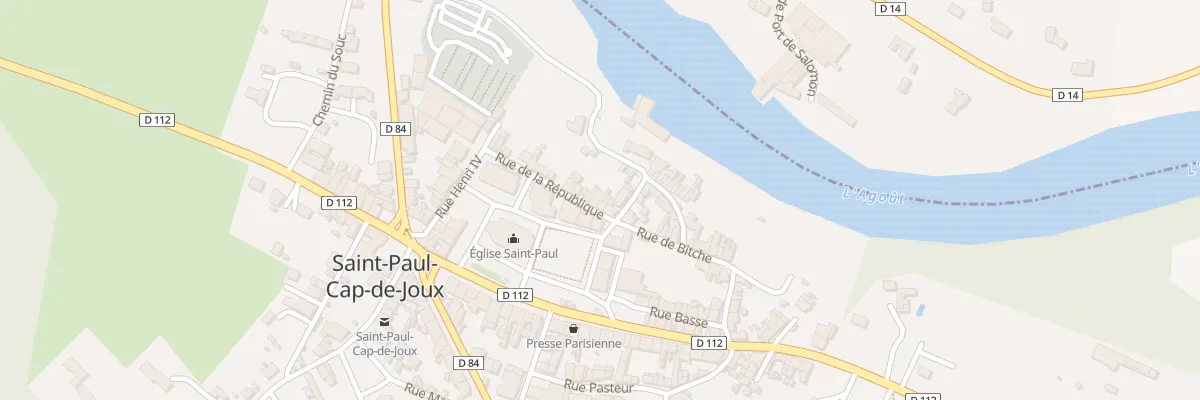 Plan du 15 Rue de la République à Saint-Paul-Cap-de-Joux