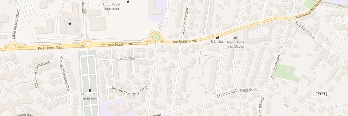 Plan du 21B Rue Pasteur aux Clayes-sous-Bois
