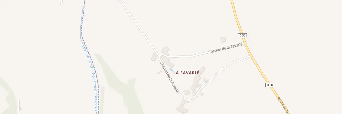 Plan du 5062 La Favarie à Noailles