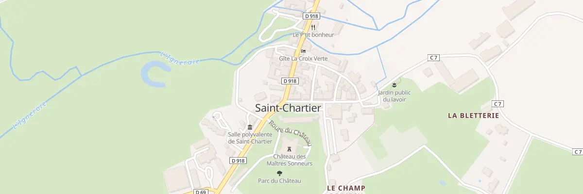 Plan du 1 Rue Hector de Corlay à Saint-Chartier
