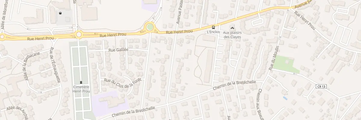 Plan du 16 Rue Pasteur aux Clayes-sous-Bois