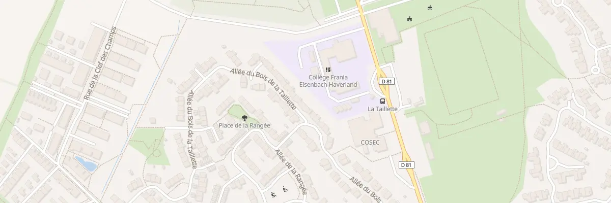 Plan du 60 All du Bois de la Taillette à Menucourt