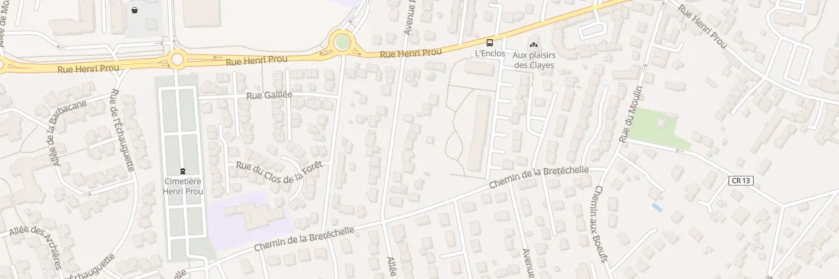 Plan du 12 Rue Pasteur aux Clayes-sous-Bois