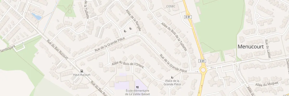 Plan du 21 Rue de la Gde Piece à Menucourt