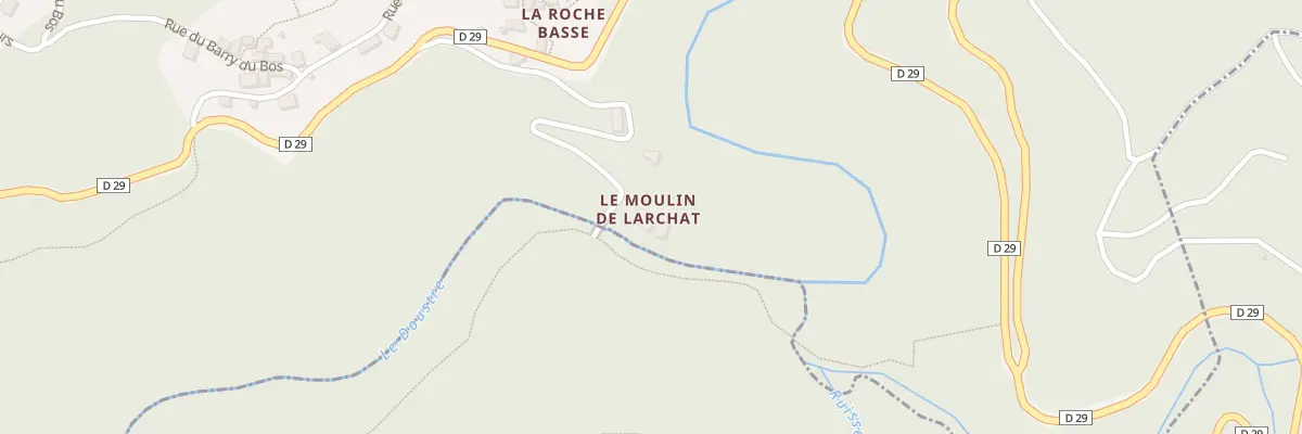 Plan du 9 Che de Larchat à La Roche-Canillac
