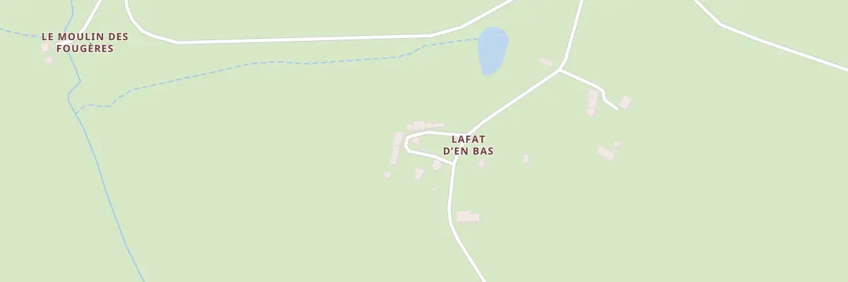 Plan du 4 Lafat d’En Bas à Nouziers