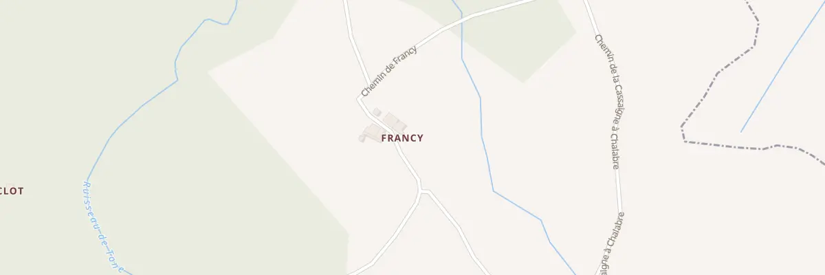Plan du 33 Francy à Saint-Gaudéric