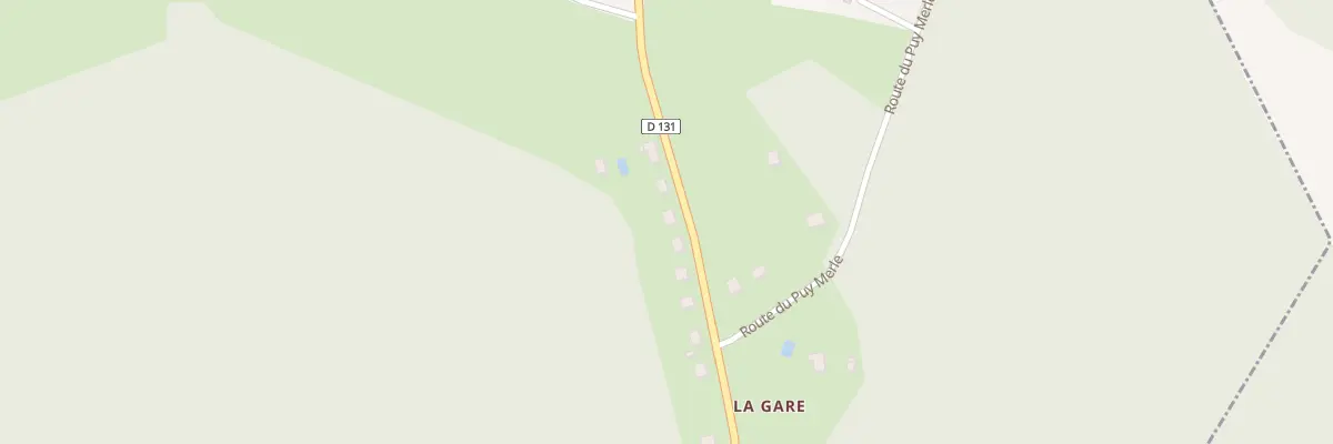 Plan du 8 La Gare à Clergoux