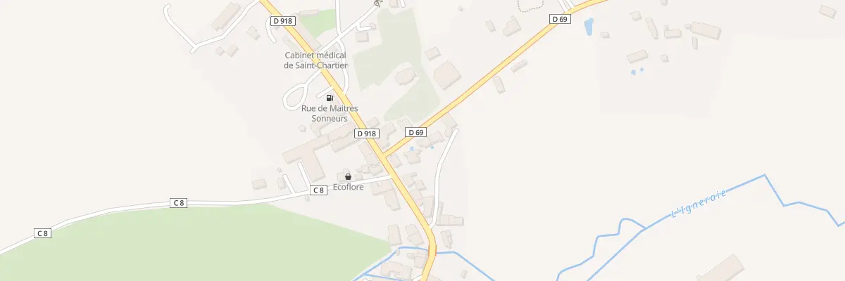 Plan du 2 Rte de la Vallee Bleue à Saint-Chartier